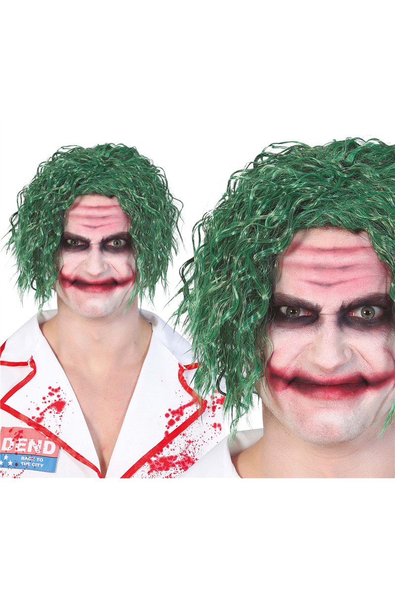 GREEN CLOWN WIG (BOX IN CONTAINER)