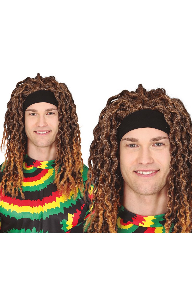 RASTA WIG WITH HEADBAND (BOX IN CONTAINER)