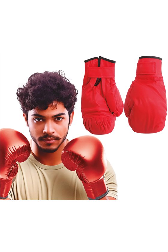 PAIR OF ADULT BOXING GLOVES RED