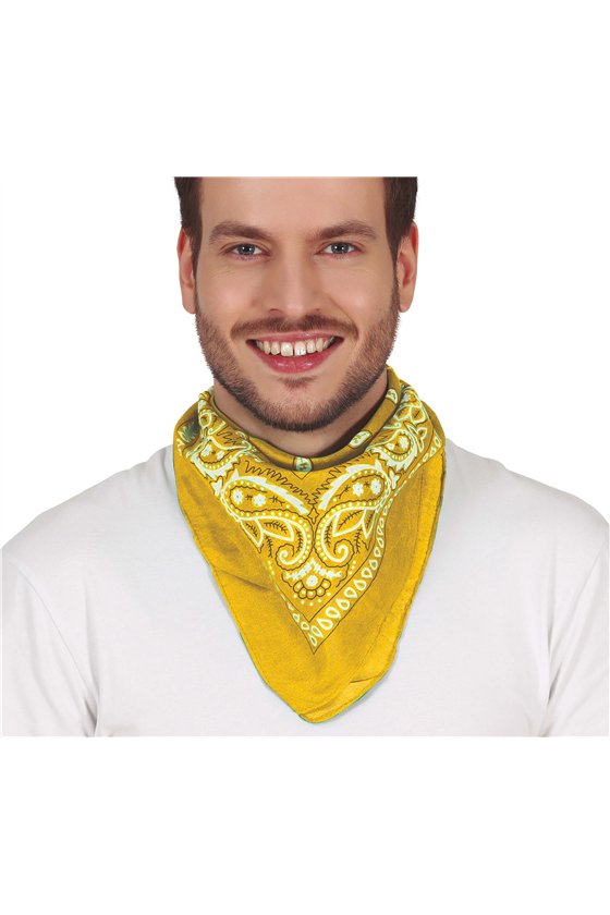 YELLOW DENIM SCARF