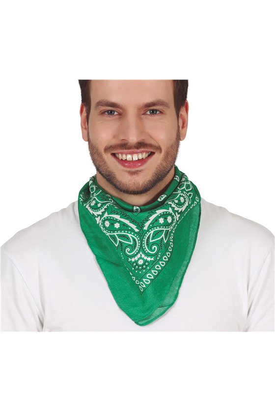 GREEN DENIM SCARF