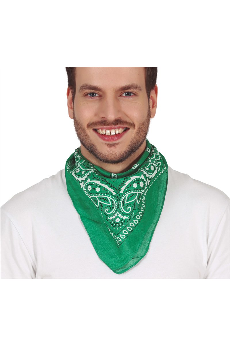 GREEN DENIM SCARF