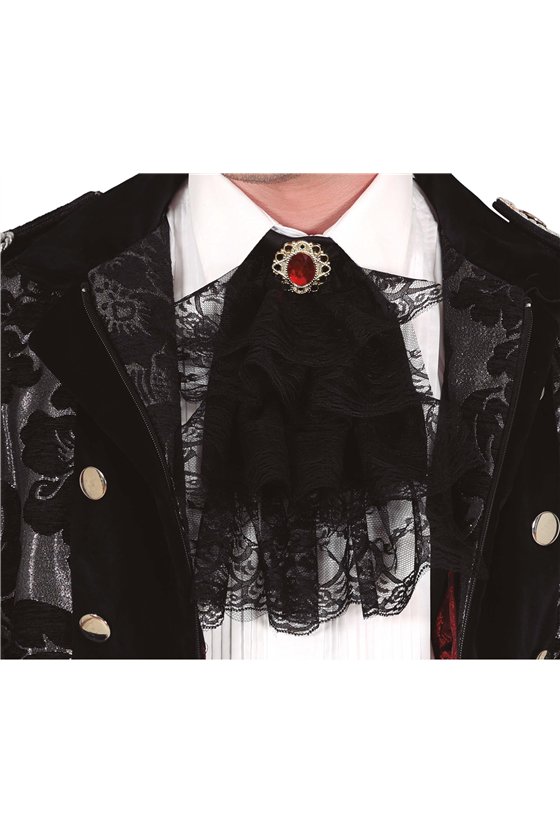 BLACK LACE CRAVAT