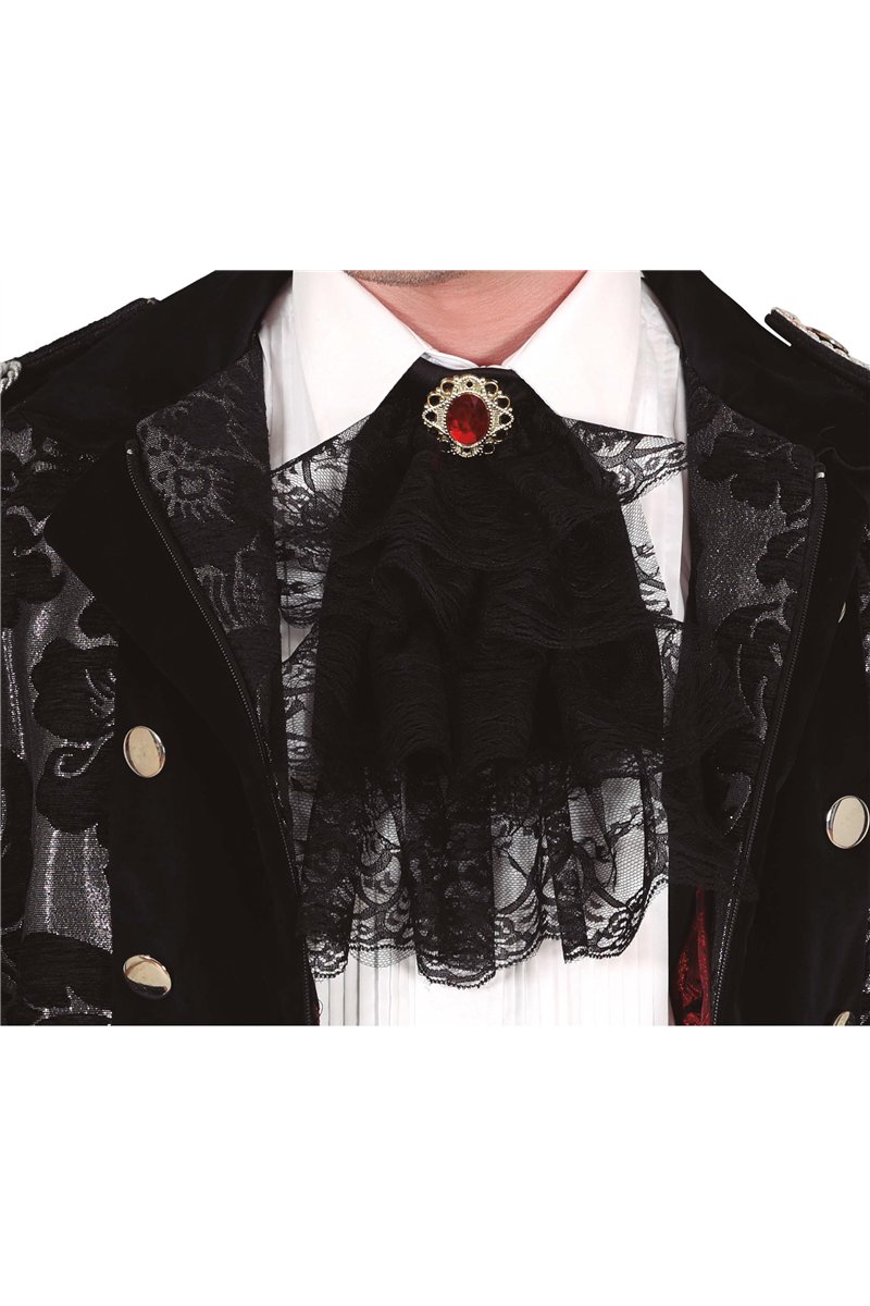 BLACK LACE CRAVAT