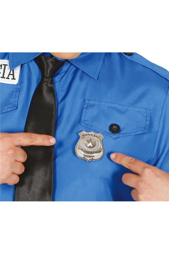 METAL POLICE BADGE 6 CM