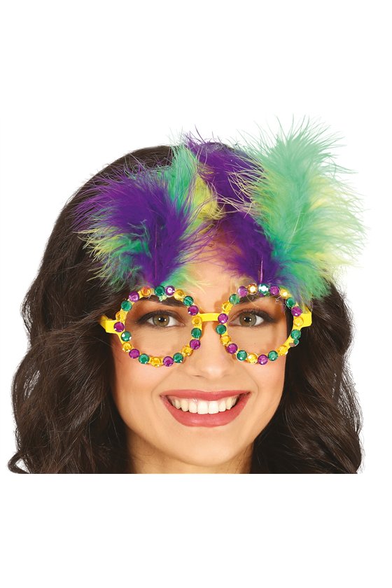 GLASSES WITH FEATHERS