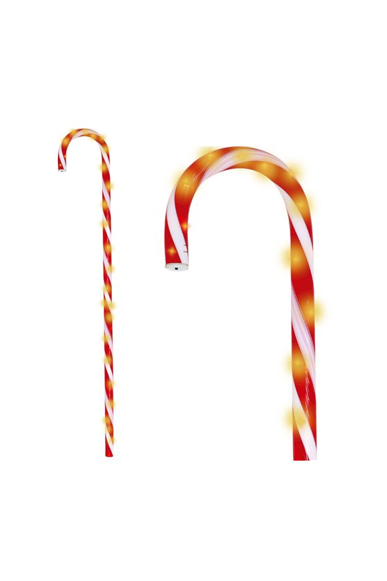 CANDY CANE WITH LIGHT, 70 CMS