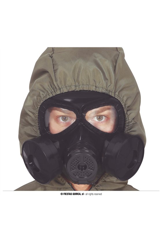 BLACK PVC GAS MASK