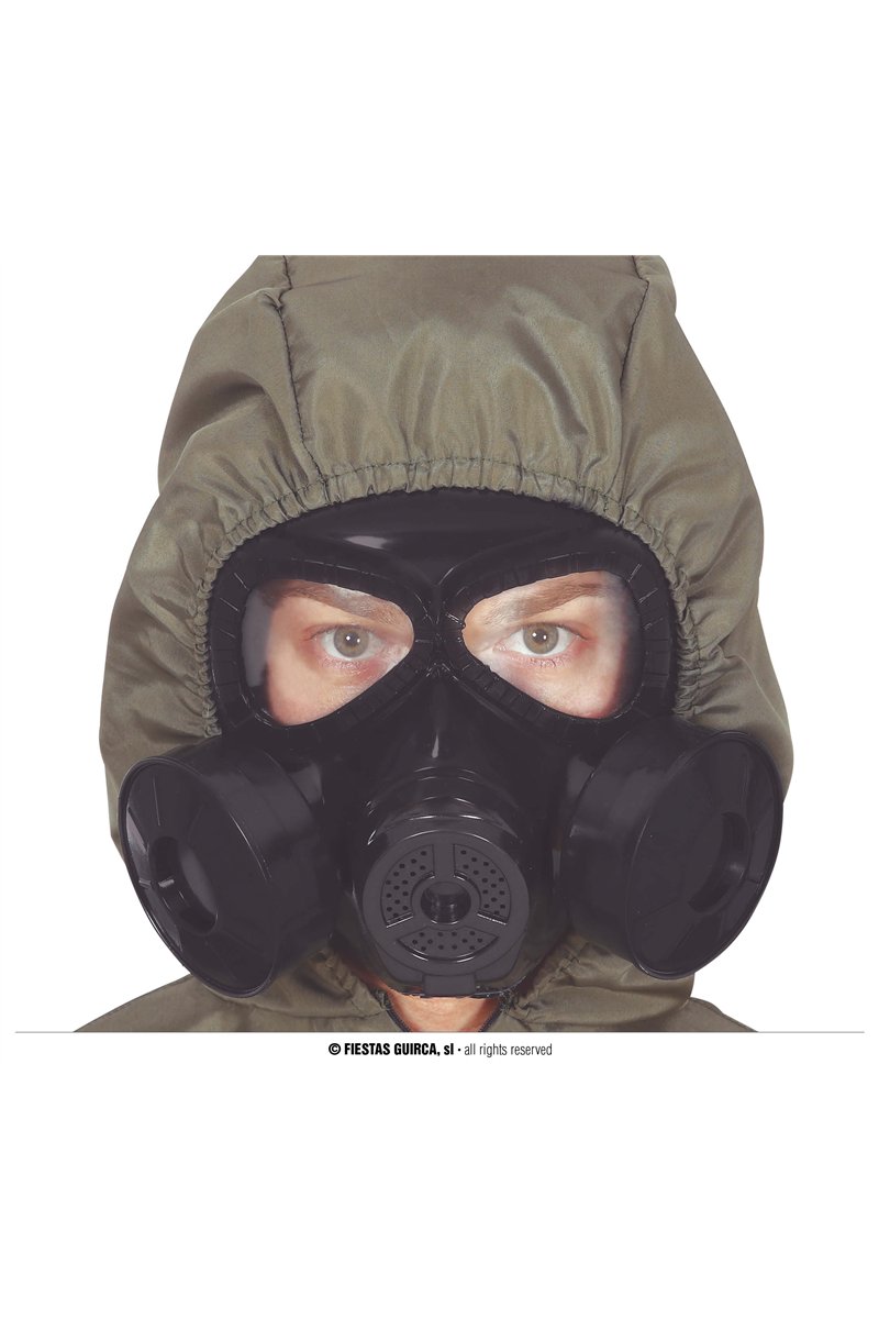 BLACK PVC GAS MASK