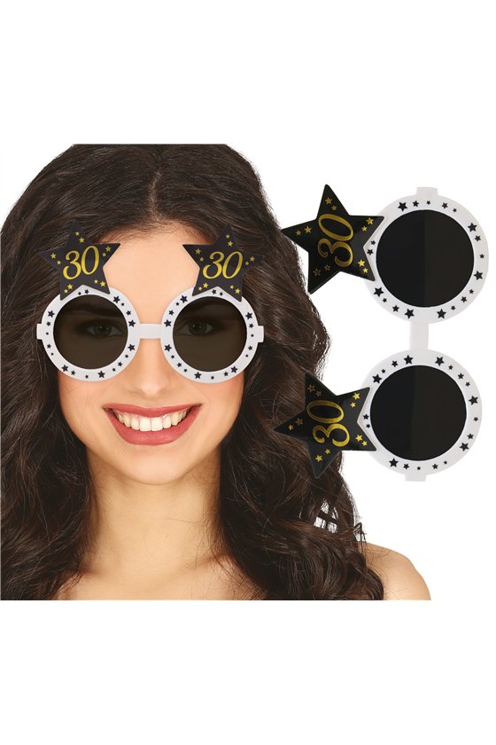 GLASSES WITH STARS 30 YEARS