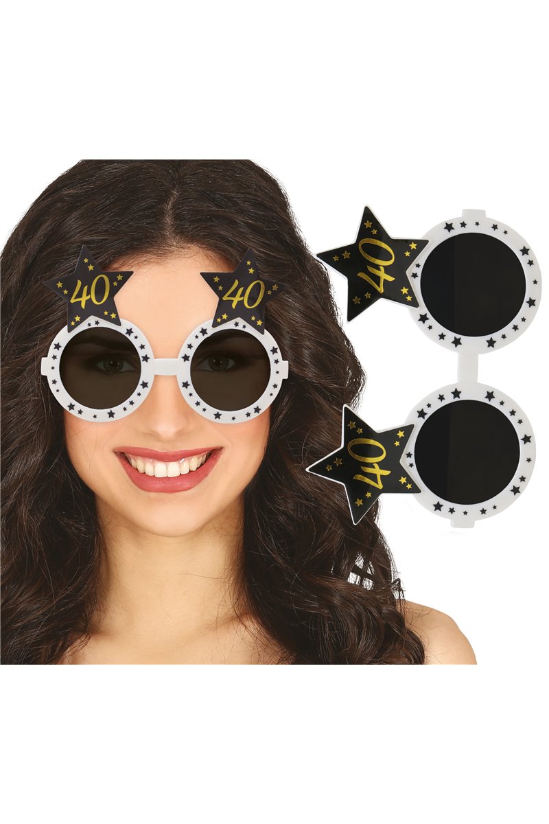 GLASSES WITH STARS 40 YEARS