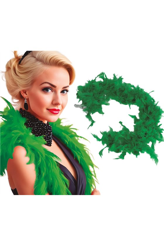 BOA WITH GREEN FEATHER (40 GR)