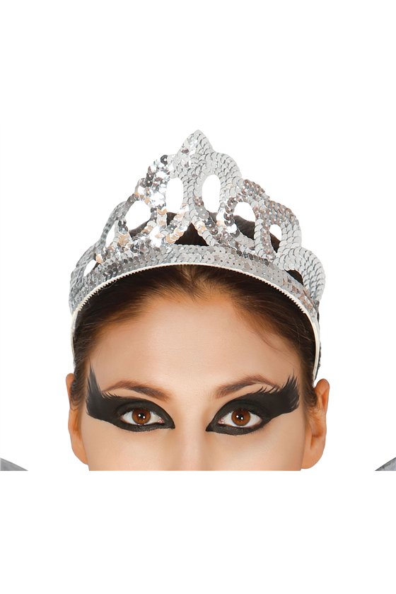 SILVER SEQUIN TIARA