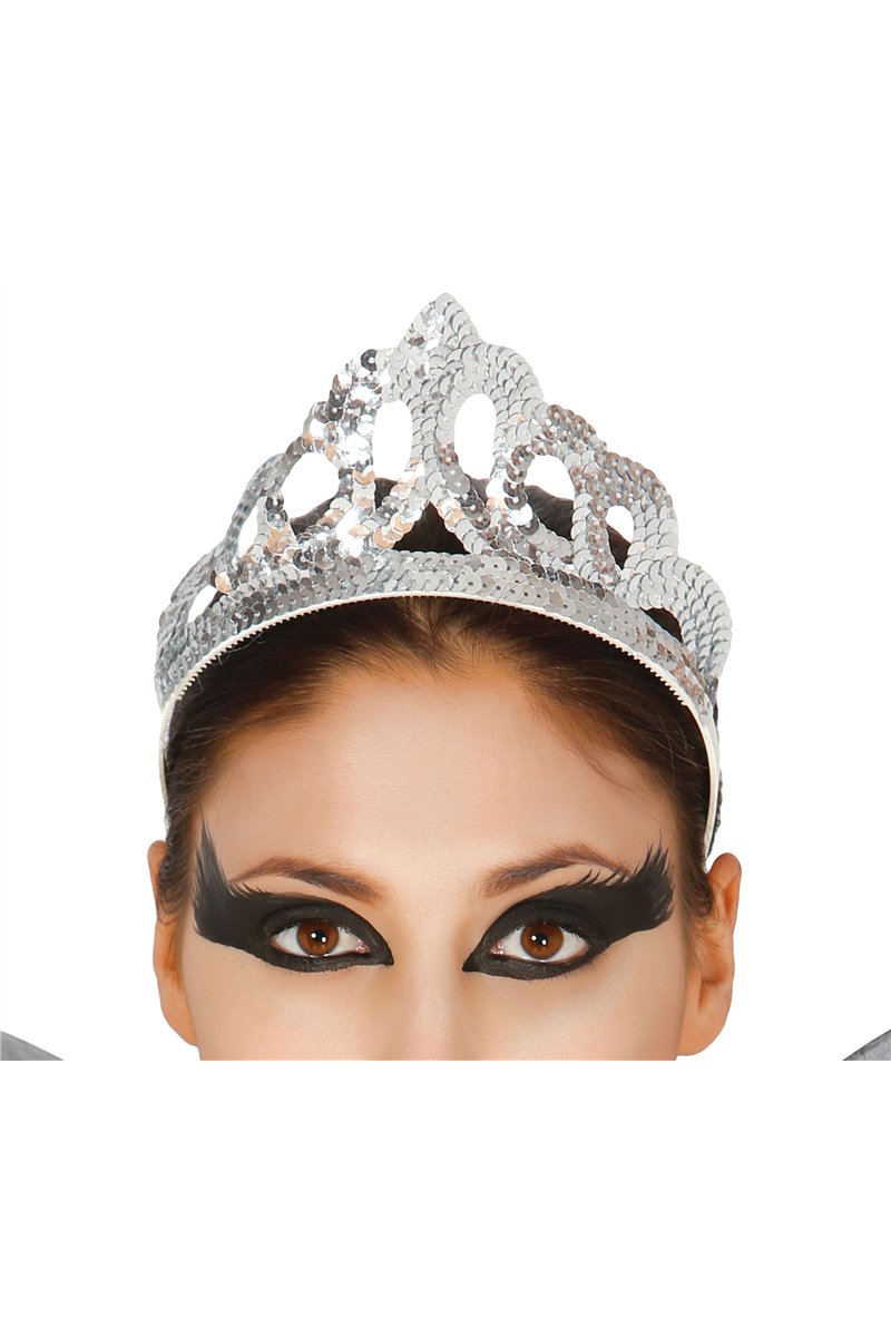 SILVER SEQUIN TIARA