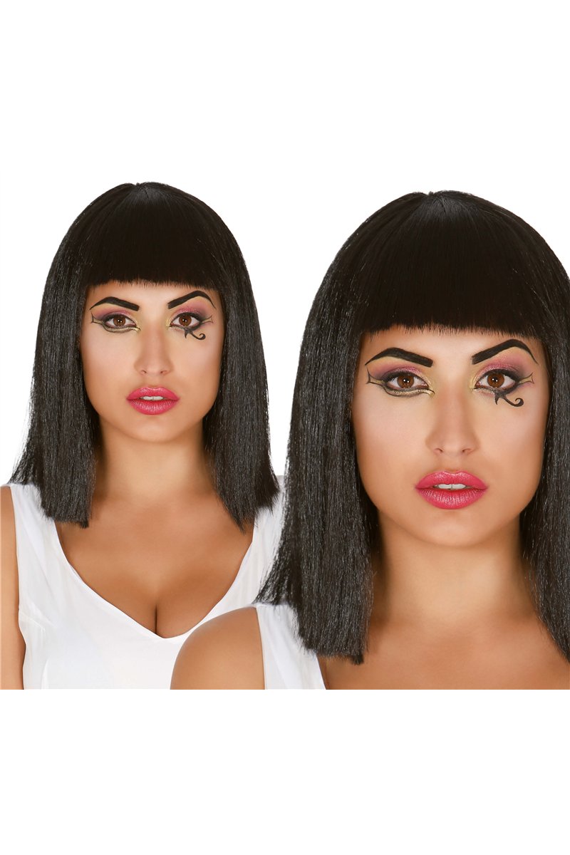 BLACK CLEOPATRA WIG (BOX CONTAINER)