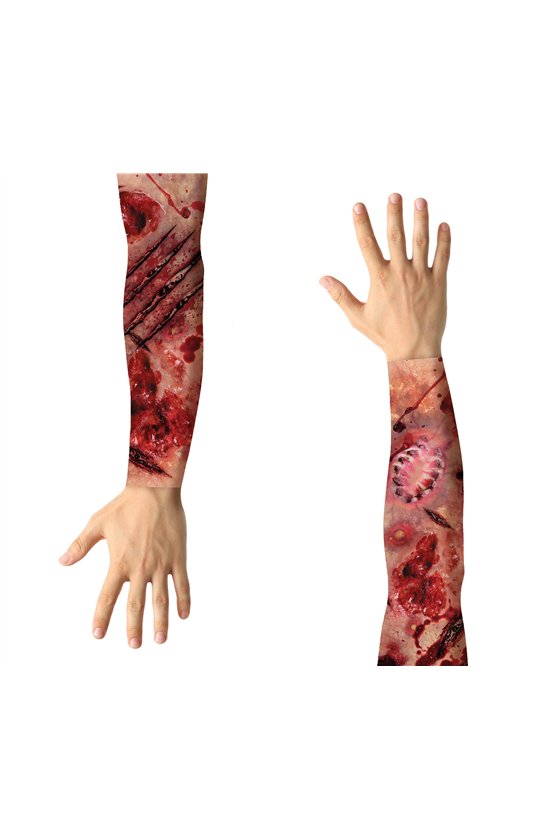 SET OF 2 FABRIC SLEEVES, WOUND EFFECT
