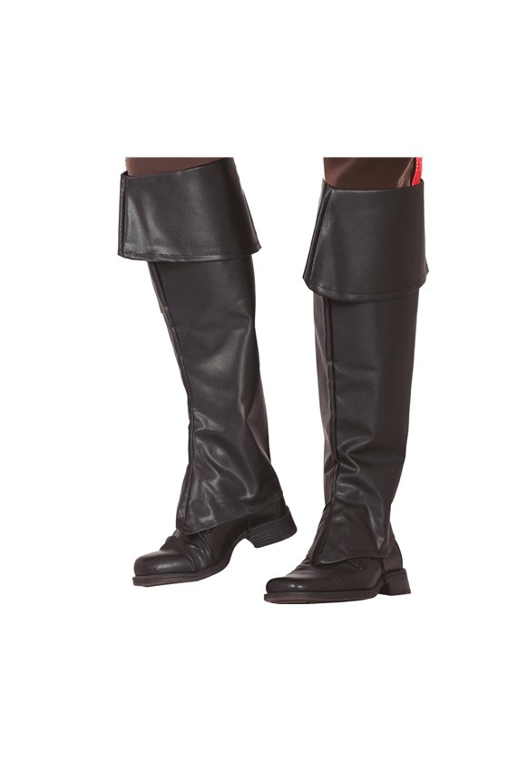 BLACK BOOT COVERS 50 CM, CHILDREN