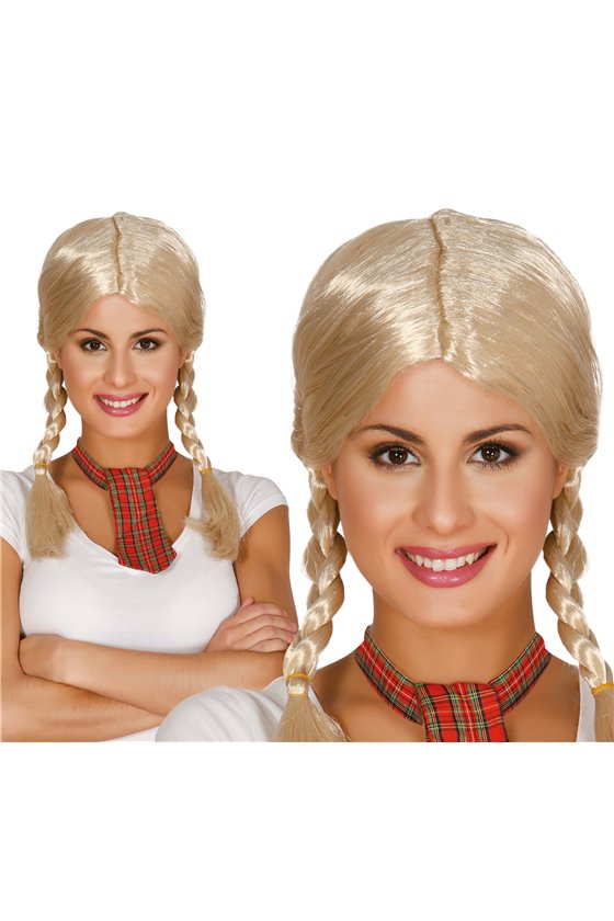 BLOND PLAITED WIG (BOX CONTAINER)