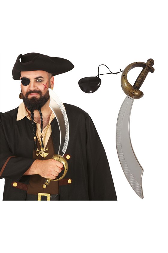 PIRATE SABLE WITH EYEPATCH, 47 CM
