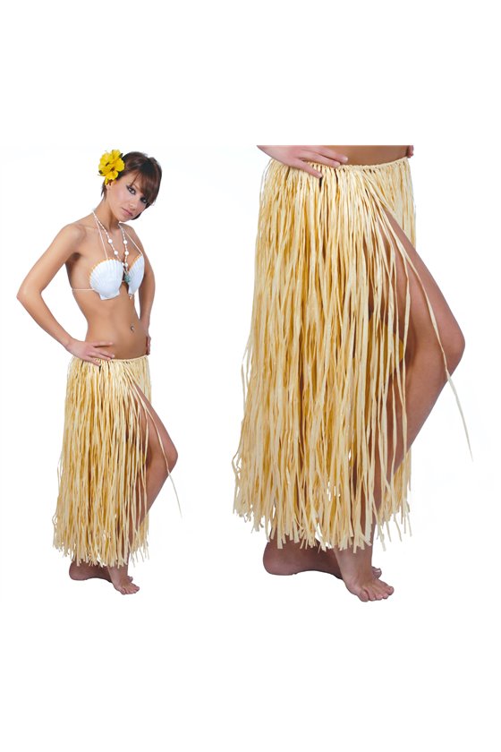 HAWAIIAN STRAW SKIRT, 75 CM