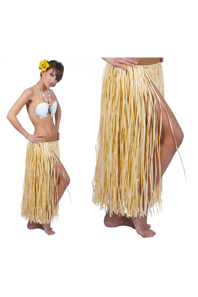 HAWAIIAN STRAW SKIRT, 75 CM