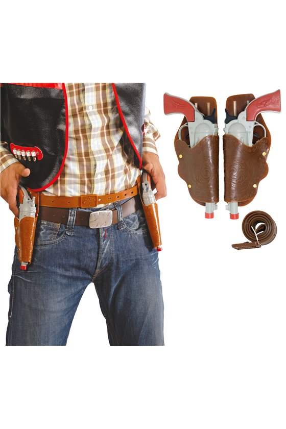 DOUBLE HOLSTER WITH 2 GUNS
