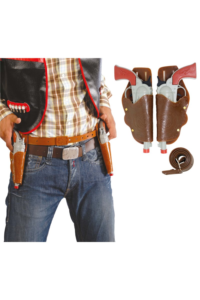 DOUBLE HOLSTER WITH 2 GUNS