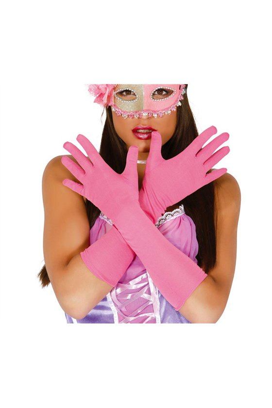 GLOVES, 42 CM, PINK
