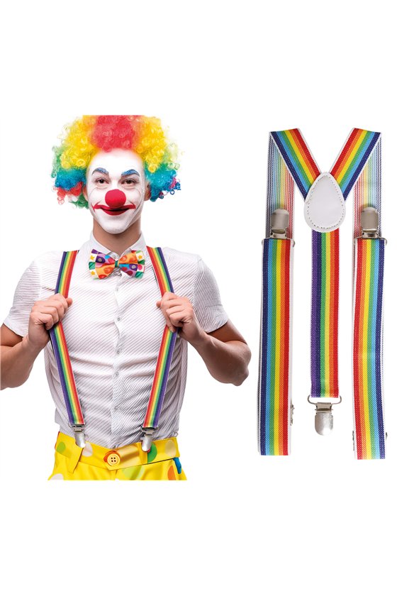 MULTICOLOUR CLOWN BRACES