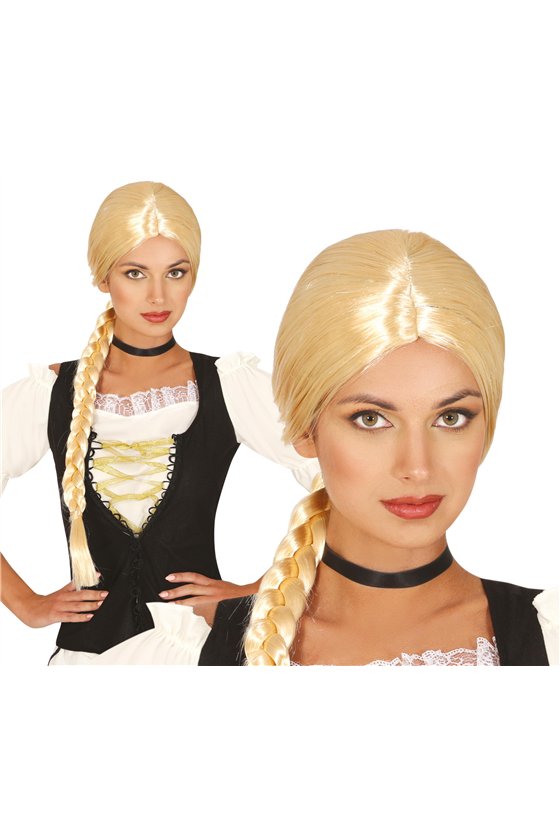 BLOND PLAITED WIG (BOX CONTAINER)