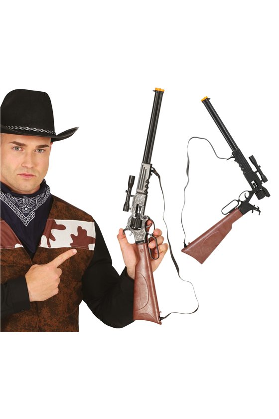 RIFLE WITH SCOPE, 64 CM