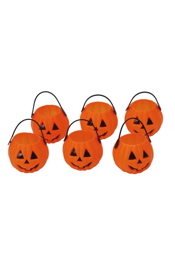 BAG: 6 PUMPKINS,        7 CM
