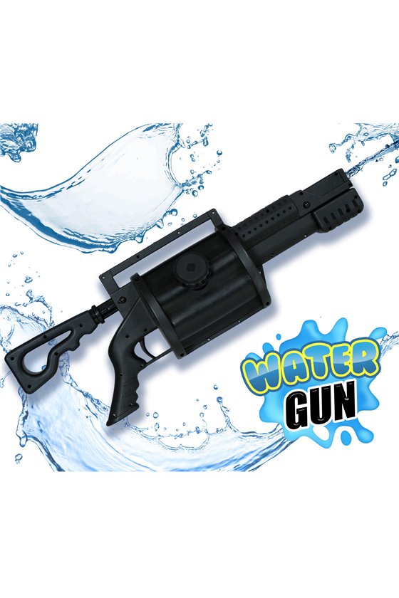 WATER MACHINE GUN, BLACK 60 CM