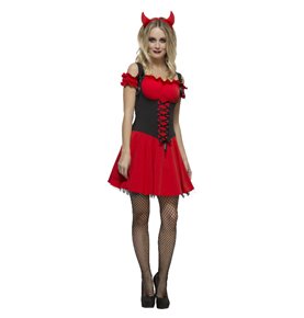 Fever Wicked Devil Costume, Red