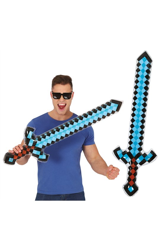 PIXEL SWORD, INFLATABLE, 90 CM