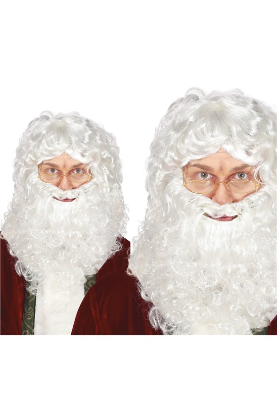 SANTA CLAUS WIG WITH BEARD (BOX CONTAINER)