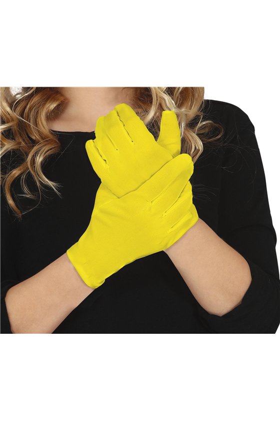 GLOVES, 17 CM, YELLOW, CHILDREN'S 