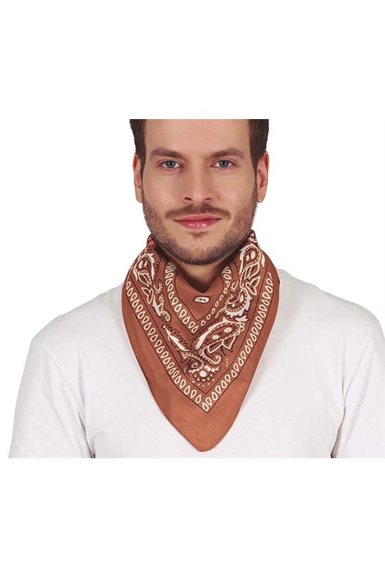 BROWN COWBOY SCARF