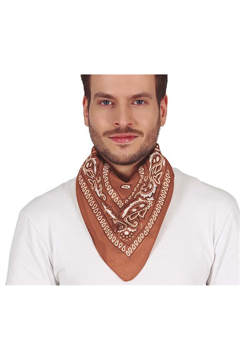 BROWN COWBOY SCARF
