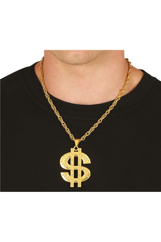 DOLLAR GOLDEN METAL NECKLACE