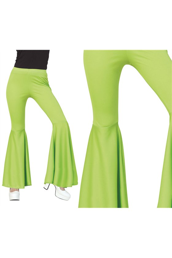 GREEN ELASTIC BELL PANTS, ADULT, 38 - 40 (M)
