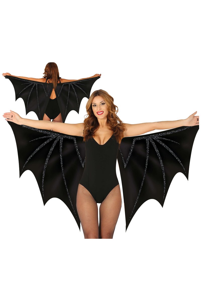BLACK BAT WINGS, FABRIC, 170X80 CM