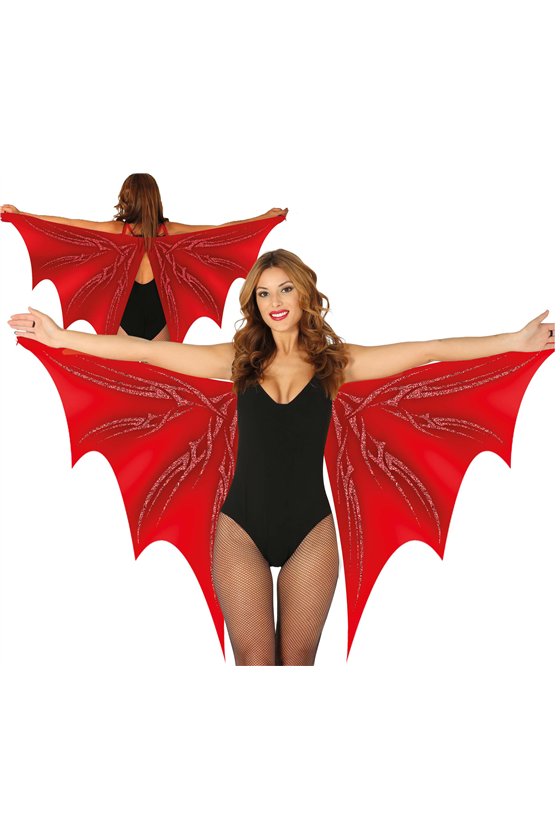 RED BAT WINGS, FABRIC, 170X80 CM