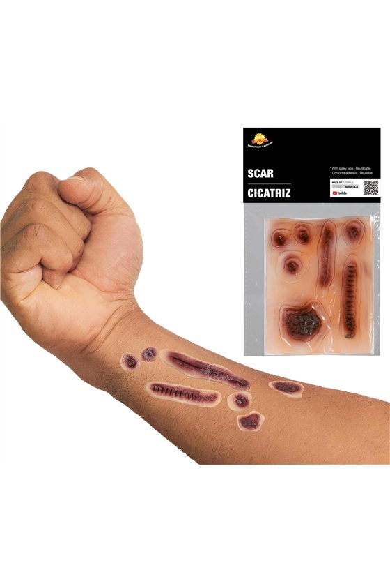 SCARS ASSORTMENT WITH ADHESIVE TAPE, VINYL
