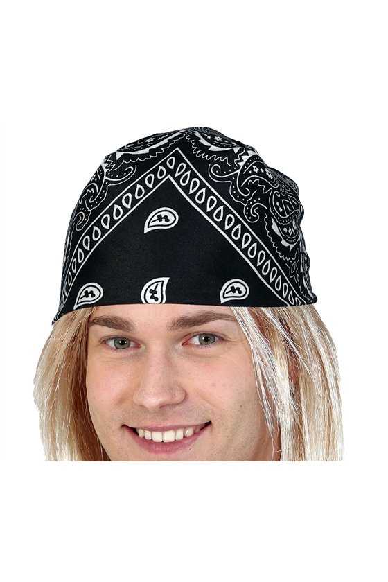 BLACK COWBOY HEADSCARF