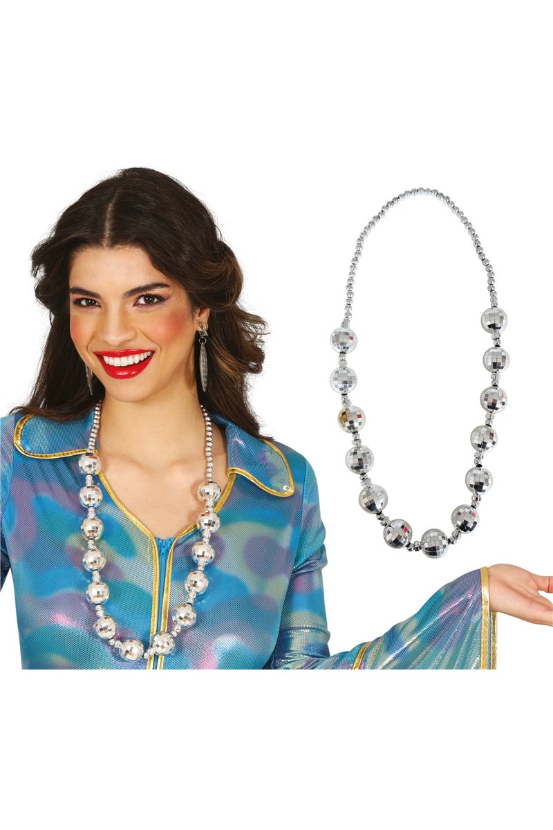 DISCO BALL NECKLACE, ADULTS