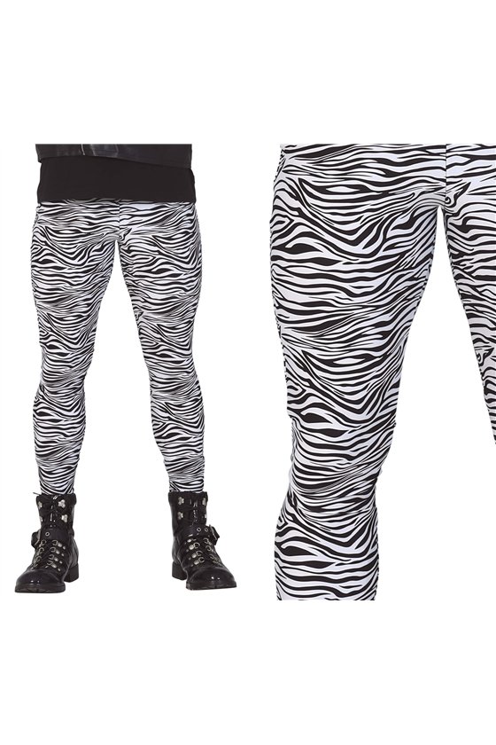 ROCK PANTS WITH ZEBRA PRINT, ADULT, 52 - 54 (L)