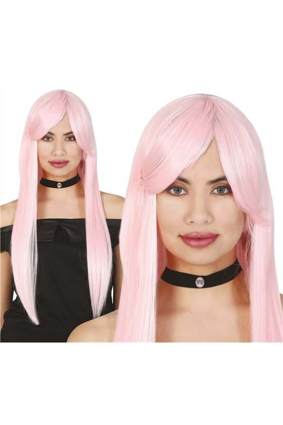 LONG PINK WIG