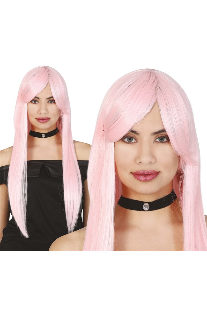 LONG PINK WIG