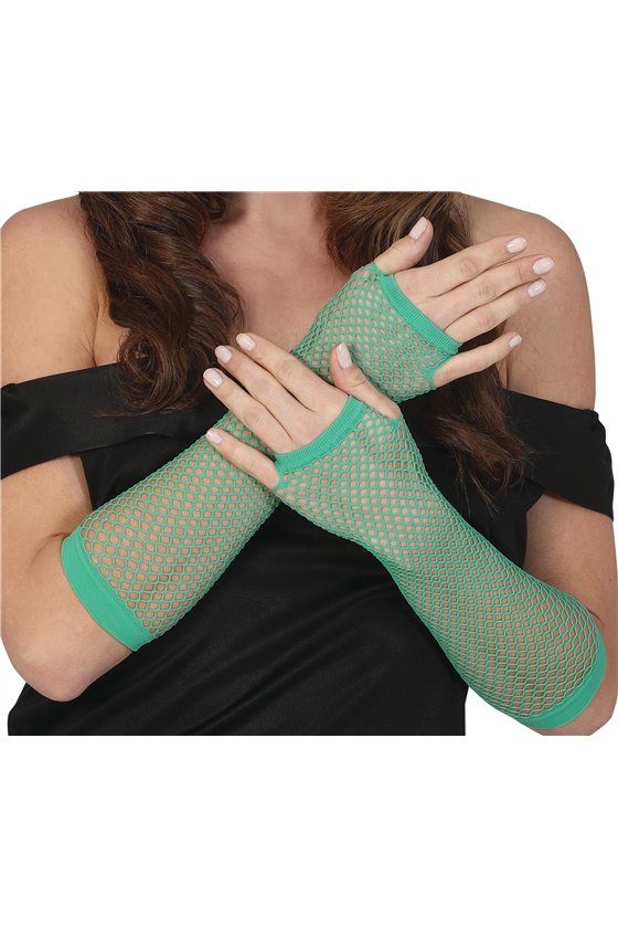 MESH GLOVES, 26 CMS., GREEN